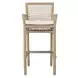 Brisbane Natural Upholstered Outdoor Bar Stool