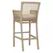 Brisbane Natural Upholstered Outdoor Bar Stool