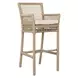Brisbane Natural Upholstered Outdoor Bar Stool