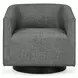 Leonard Dark Gray Upholstered Accent Chair