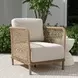 Brisbane Natural Upholstered Outdoor Accent Chair