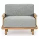 Hudson Gray Upholstered Outdoor Accent Chair