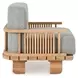 Hudson Gray Upholstered Outdoor Accent Chair