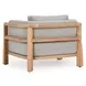 Aston Gray Upholstered Outdoor Accent Chair