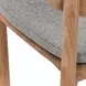 Aston Gray Upholstered Outdoor Dining Chair