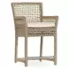 Brisbane Natural Upholstered Outdoor Rope Back Counter Height Stool