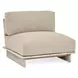 Livia Taupe Upholstered Outdoor Accent Chair
