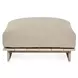 Livia Taupe Outdoor Square Ottoman