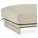 Livia Taupe Outdoor Square Ottoman