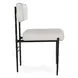Kester Off White Leather Upholstered Dining Chair Set of 2