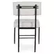 Kester Off White Leather Upholstered Dining Chair Set of 2