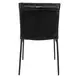 Mayer Jet Black Leather Upholstered Dining Chair Set of 2