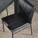 Mayer Jet Black Leather Upholstered Dining Chair Set of 2