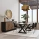 Mayer Jet Black Leather Upholstered Dining Chair Set of 2