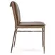 Mayer Adobe Tan Leather Upholstered Dining Chair Set of 2