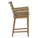 Valerie Natural Upholstered Outdoor Counter Height Stool