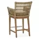 Valerie Natural Upholstered Outdoor Counter Height Stool