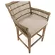 Valerie Natural Upholstered Outdoor Counter Height Stool