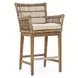 Valerie Natural Upholstered Outdoor Counter Height Stool