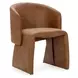 Halstead Cognac Brown Upholstered Dining Chair