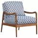 Leblanc Blue Upholstered Chair