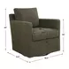 Oakley Kale Green Upholstered Swivel Glider Accent Chair