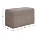 Fairmont Brown Upholstered Rectangular Ottoman