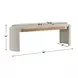 Monterey Bone White Upholstered Accent Bench