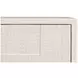 Bronzini Embossed White Leather 4 Door Credenza
