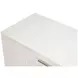 Bronzini Embossed White Leather 4 Door Credenza