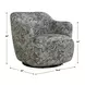 Carlisle Sage and Blue Upholstered Swivel Accent Chair