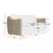 Kingsley Oyster White Outdoor 87" Sofa