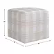 Fairmont Porcelain Plaid Upholstered Square Ottoman