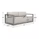Carlisle Dove Outdoor 81" Sofa