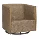 Cala Oatmeal Upholstered Outdoor Swivel Rocking Chair