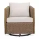 Cala Oatmeal Upholstered Outdoor Swivel Rocking Chair