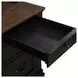 Vintner Hill Aged Charcoal and Caramel 66" Credenza with LED in Hutch