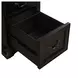 Vintner Hill Aged Charcoal and Caramel 66" Credenza with LED in Hutch