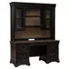 Vintner Hill Aged Charcoal and Caramel 66" Executive Home Office Set