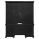 Vintner Hill Aged Charcoal and Caramel 66" Credenza with LED in Hutch
