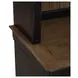 Vintner Hill Aged Charcoal and Caramel 66" Credenza with LED in Hutch