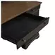 Vintner Hill Aged Charcoal and Caramel 66" Credenza with LED in Hutch