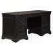 Vintner Hill Aged Charcoal and Caramel 66" Executive Home Office Set