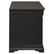 Vintner Hill Aged Charcoal and Caramel 66" Executive Credenza