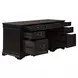 Vintner Hill Aged Charcoal and Caramel 66" Executive Home Office Set