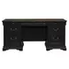 Vintner Hill Aged Charcoal and Caramel 66" Executive Home Office Set