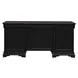 Vintner Hill Aged Charcoal and Caramel 66" Executive Desk