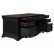 Vintner Hill Aged Charcoal and Caramel 66" Executive Home Office Set