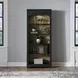 Vintner Hill Aged Charcoal and Caramel 2 Piece Bunching Bookcase with LED