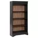 Vintner Hill Aged Charcoal and Caramel 66" Executive Home Office Set